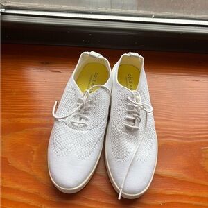 Brand New Cole Haan Grandseries White Knit Sneakers